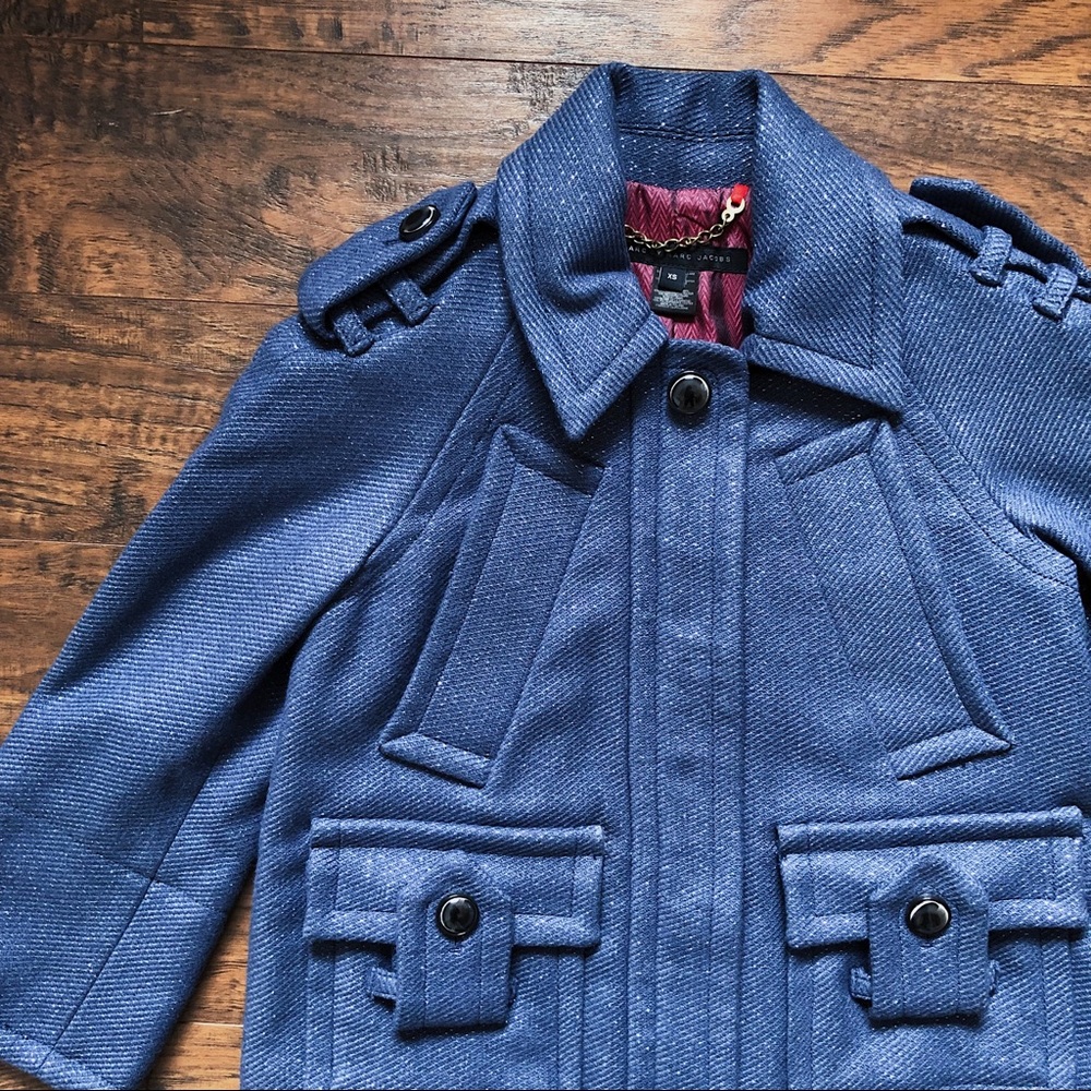 SOLD Marc by Marc Jacobs • blue wool jacket - Picture 2 of 7